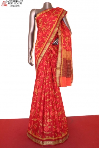Floral Exclusive Pure Crepe Silk Saree